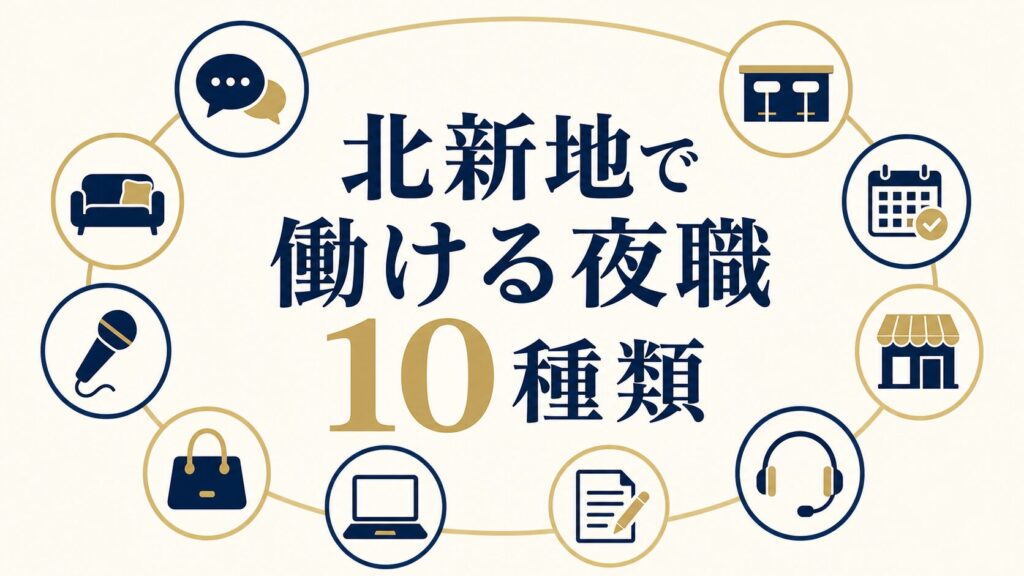 北新地の夜職業態10種類｜ラウンジ・クラブ・スナック・キャバの違い
